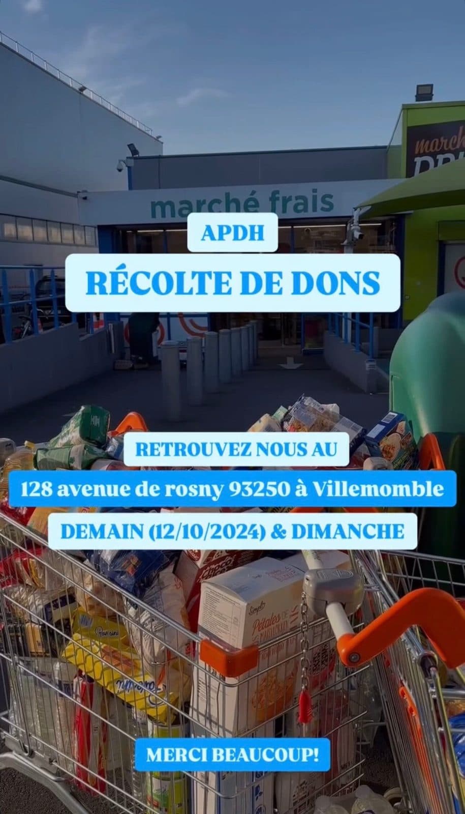 Distribution alimentaire d'APDH à Drancy - photo 18